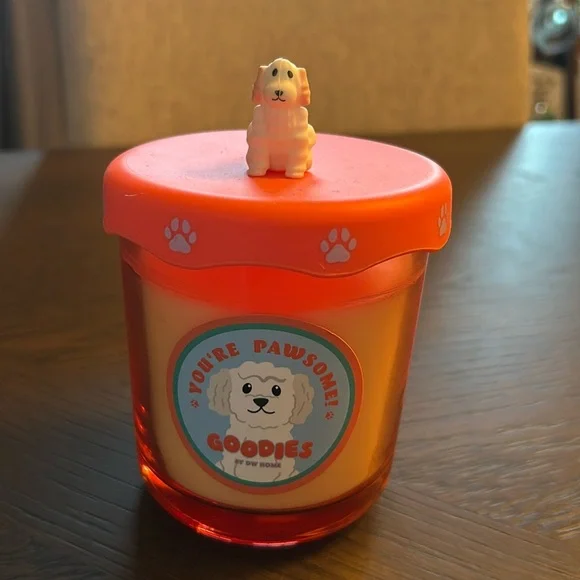 Orange Candle with Dog Lid - Picture 1 of 4